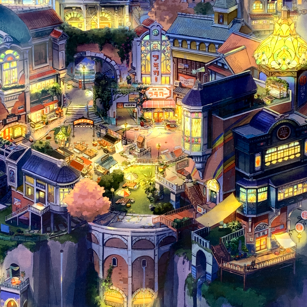 Irohari Machi Yoru No Fuukei